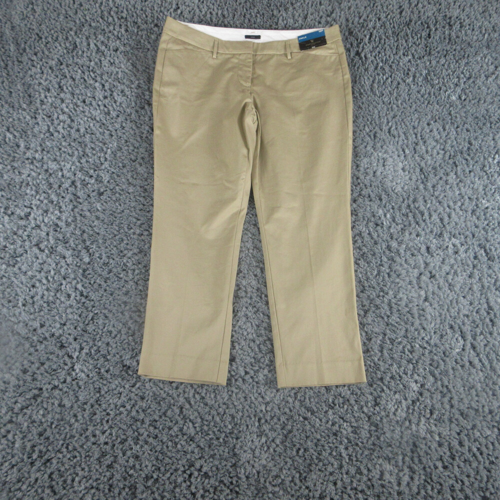 Worthington Pants Womens 12P Petite Beige Biscotti Ankle 36x25.5* NWT